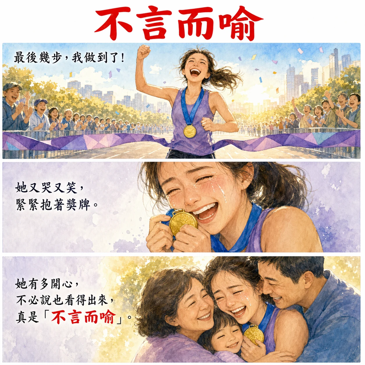 不言而喻的 AI 生成成語漫畫