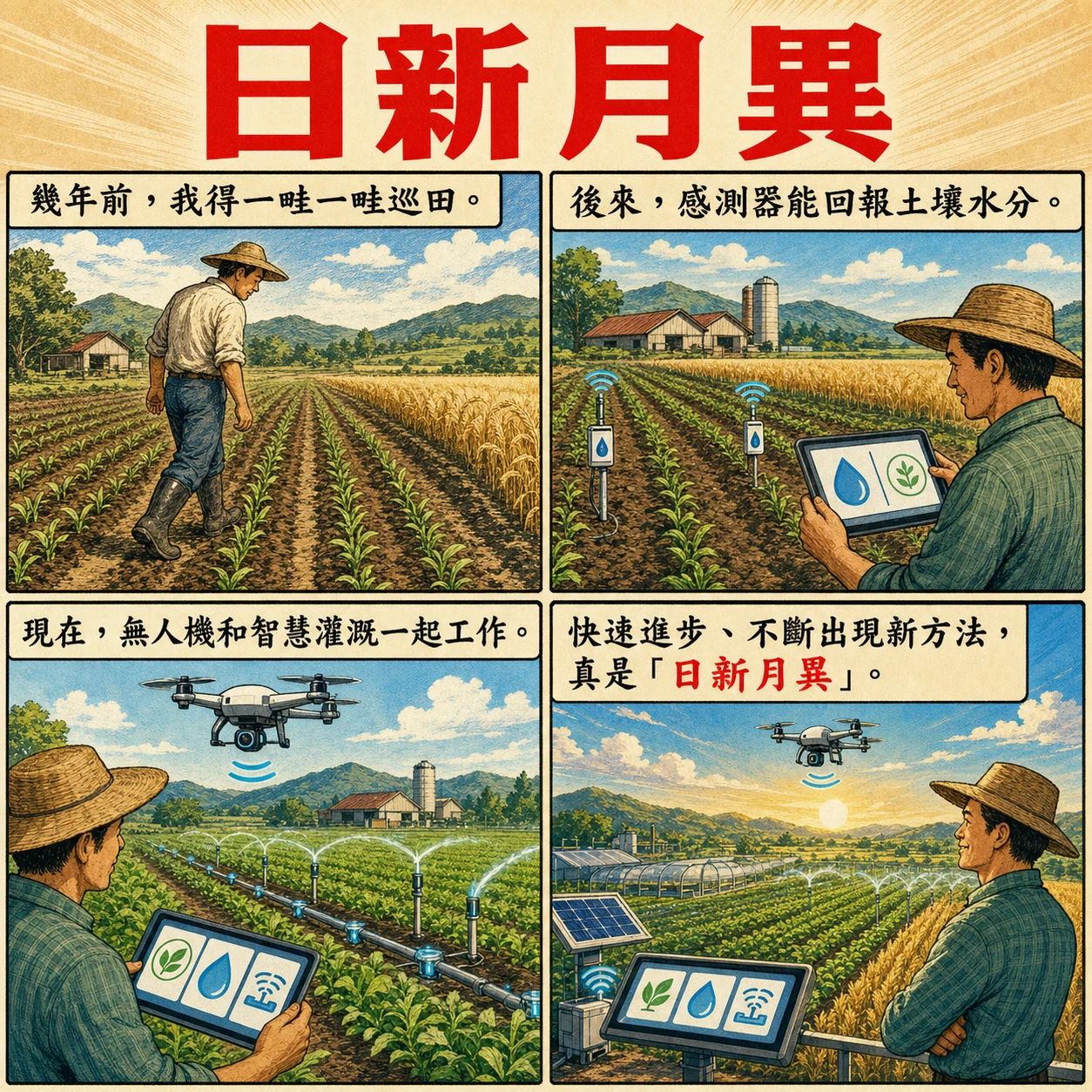 日新月異的 AI 生成成語漫畫
