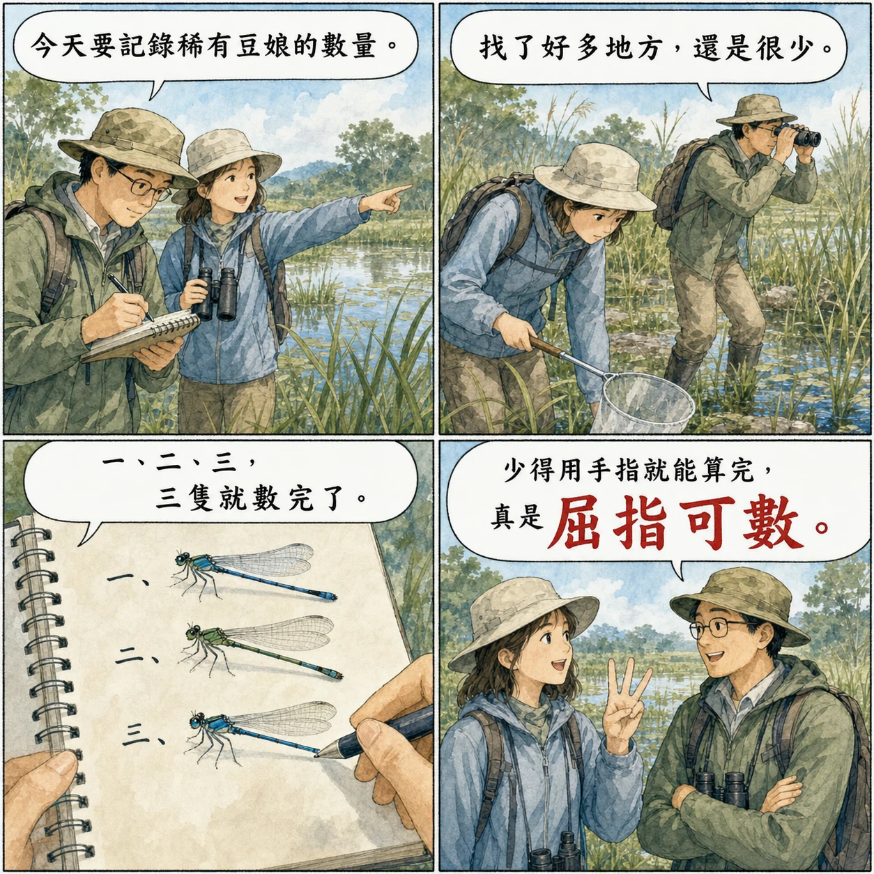 屈指可數的 AI 生成成語漫畫