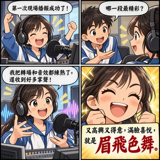 眉飛色舞成語漫畫縮圖