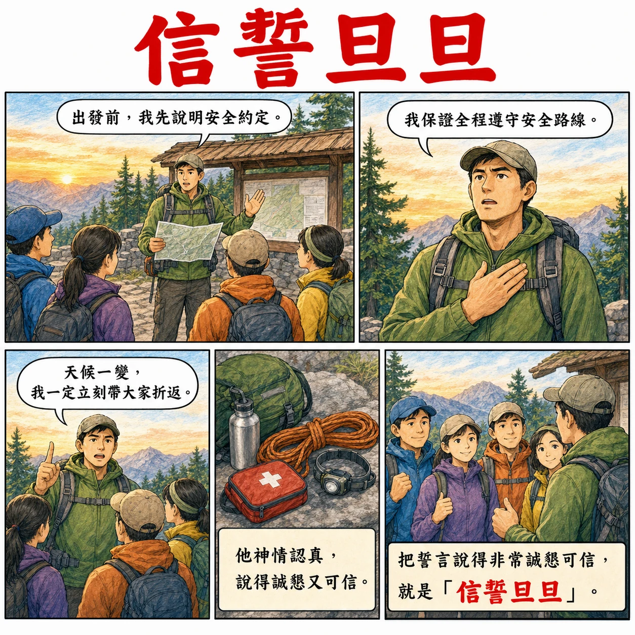 信誓旦旦的 AI 生成成語漫畫