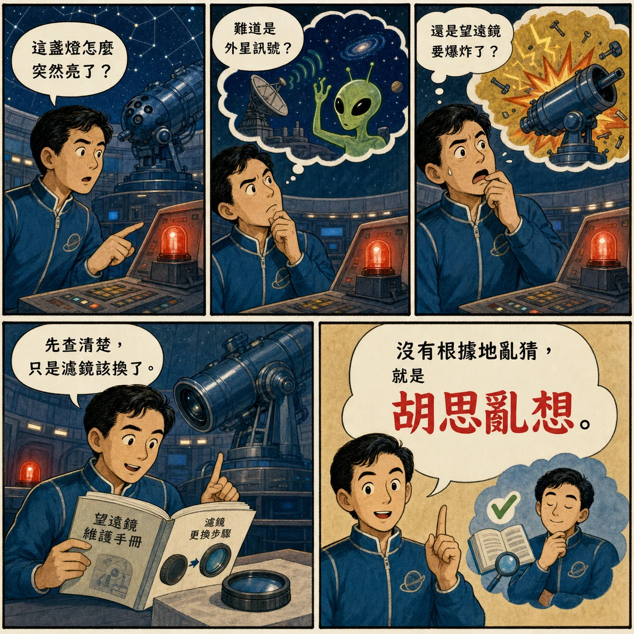 胡思亂想的 AI 生成成語漫畫
