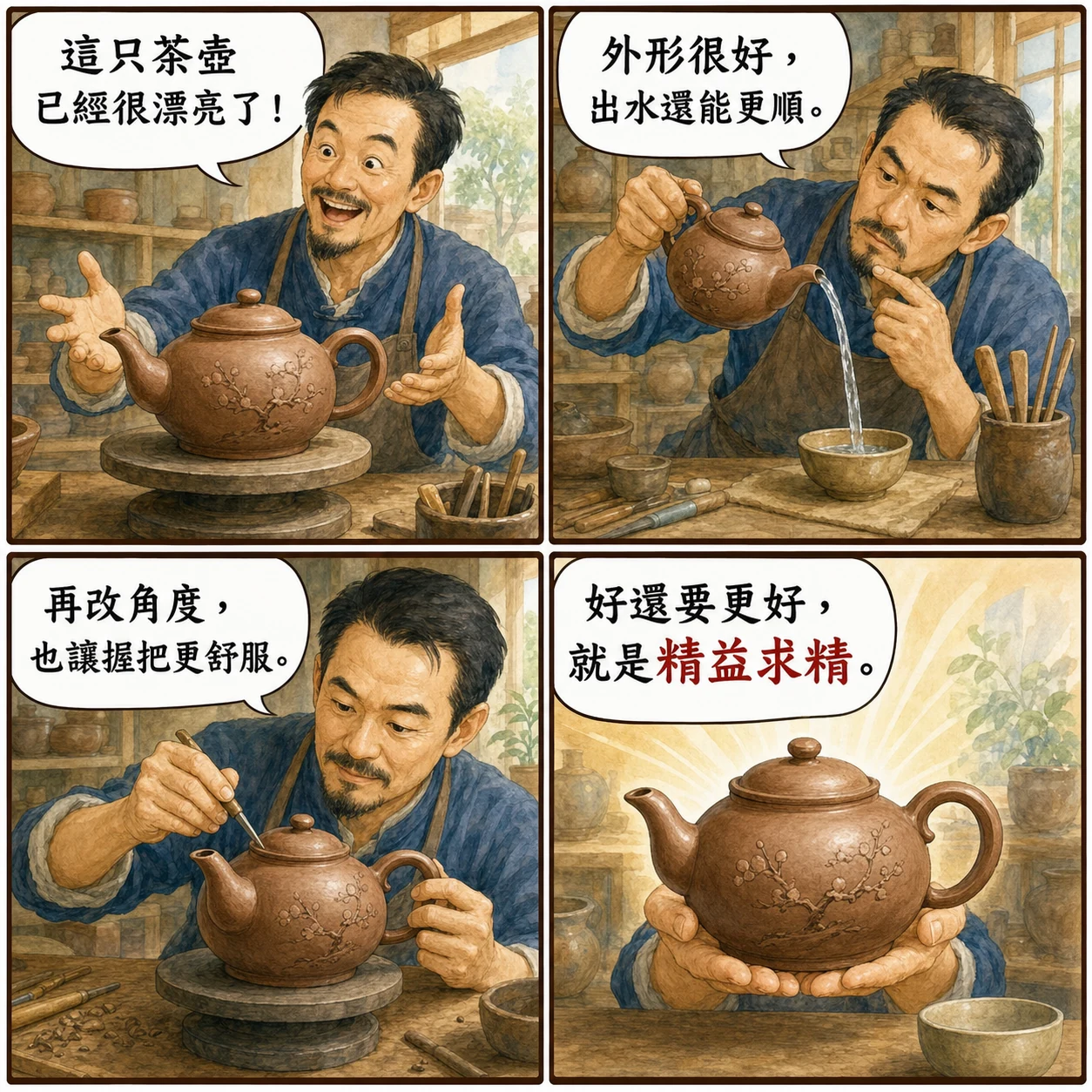 精益求精的 AI 生成成語漫畫