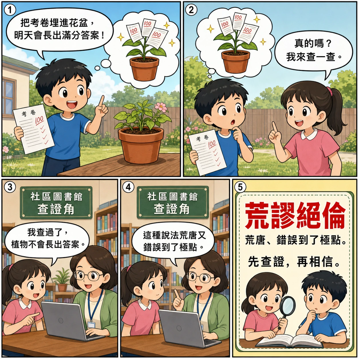 荒謬絕倫的 AI 生成成語漫畫