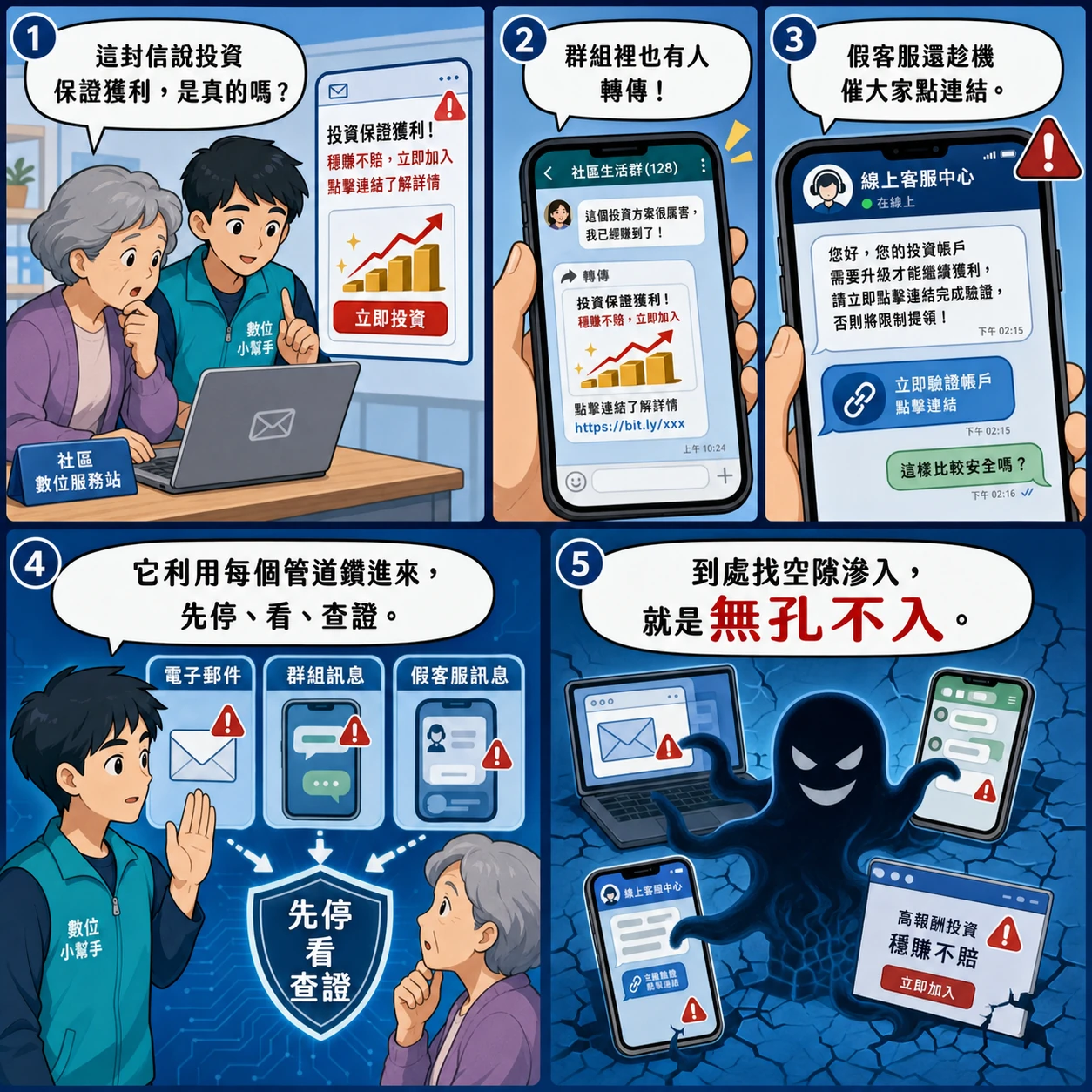 無孔不入的 AI 生成成語漫畫