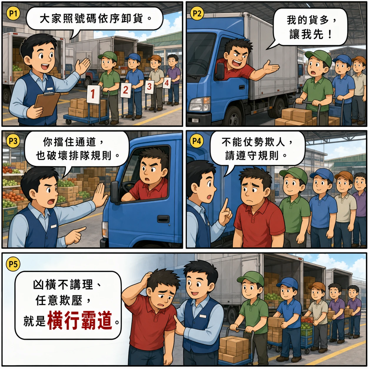 橫行霸道的 AI 生成成語漫畫