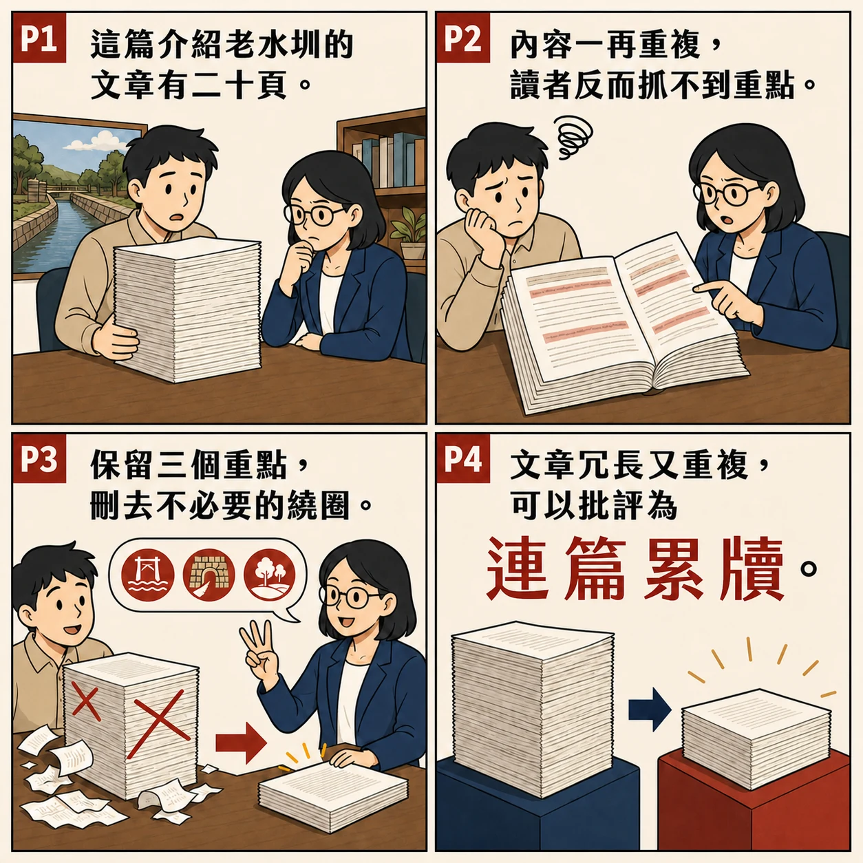 連篇累牘的 AI 生成成語漫畫
