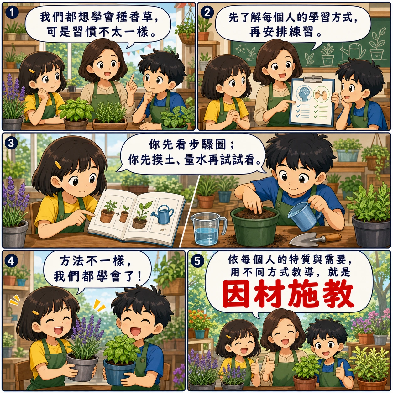 因材施教的 AI 生成成語漫畫