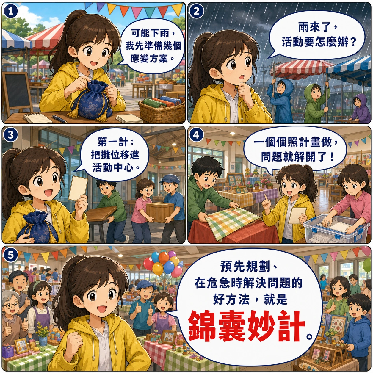 錦囊妙計的 AI 生成成語漫畫