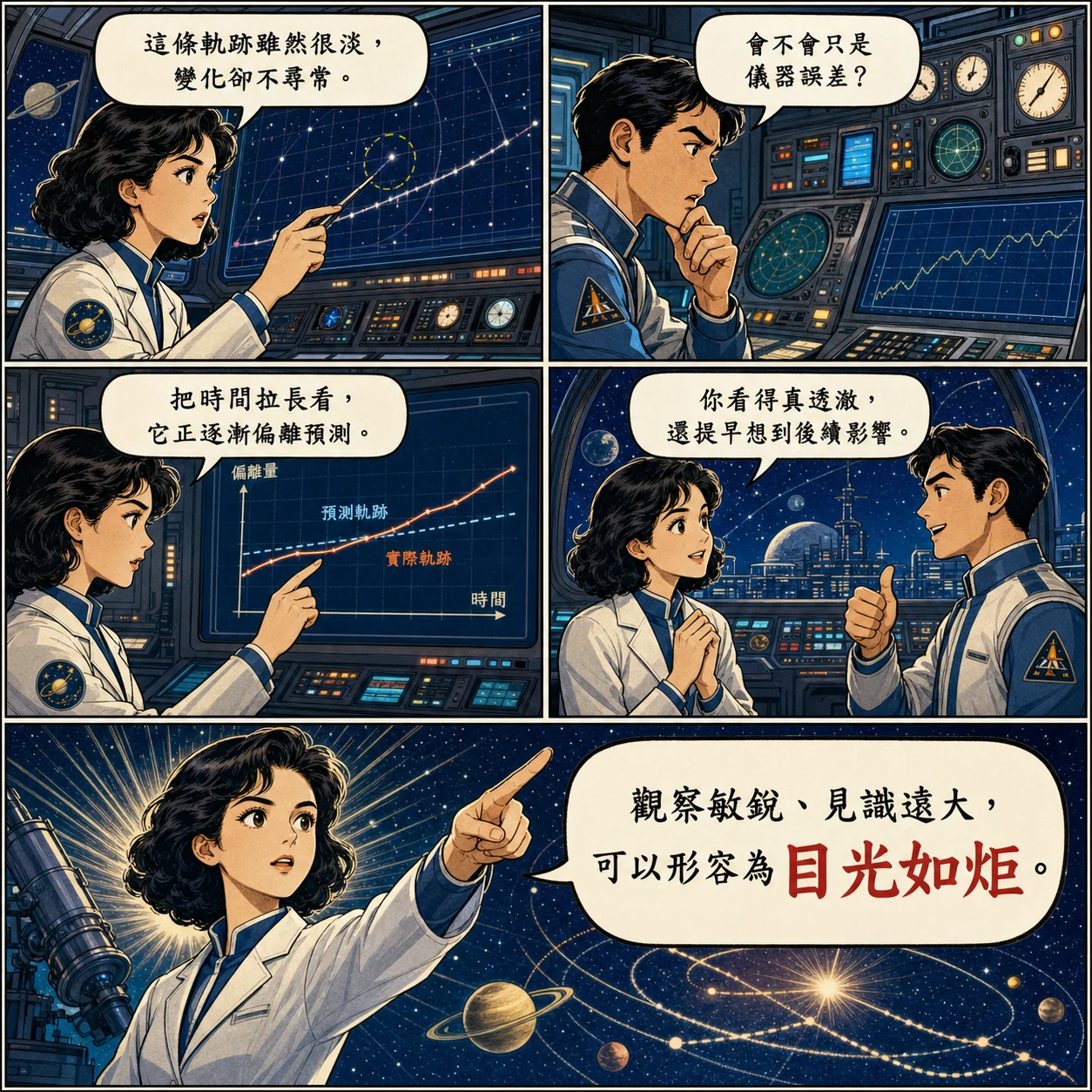 目光如炬的 AI 生成成語漫畫