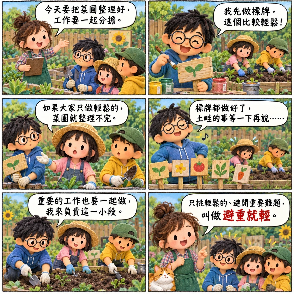 避重就輕的 AI 生成成語漫畫
