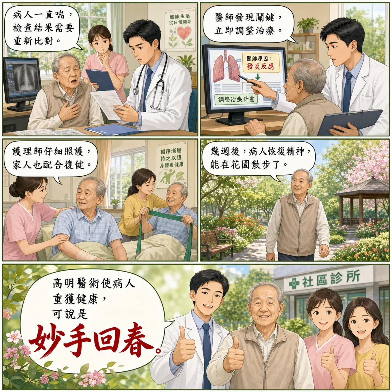 妙手回春的 AI 生成成語漫畫