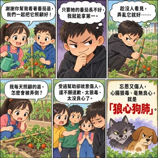 狼心狗肺成語漫畫縮圖