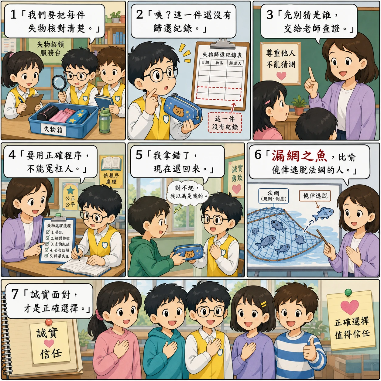 漏網之魚的 AI 生成成語漫畫