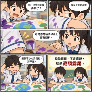 藏頭露尾成語漫畫縮圖