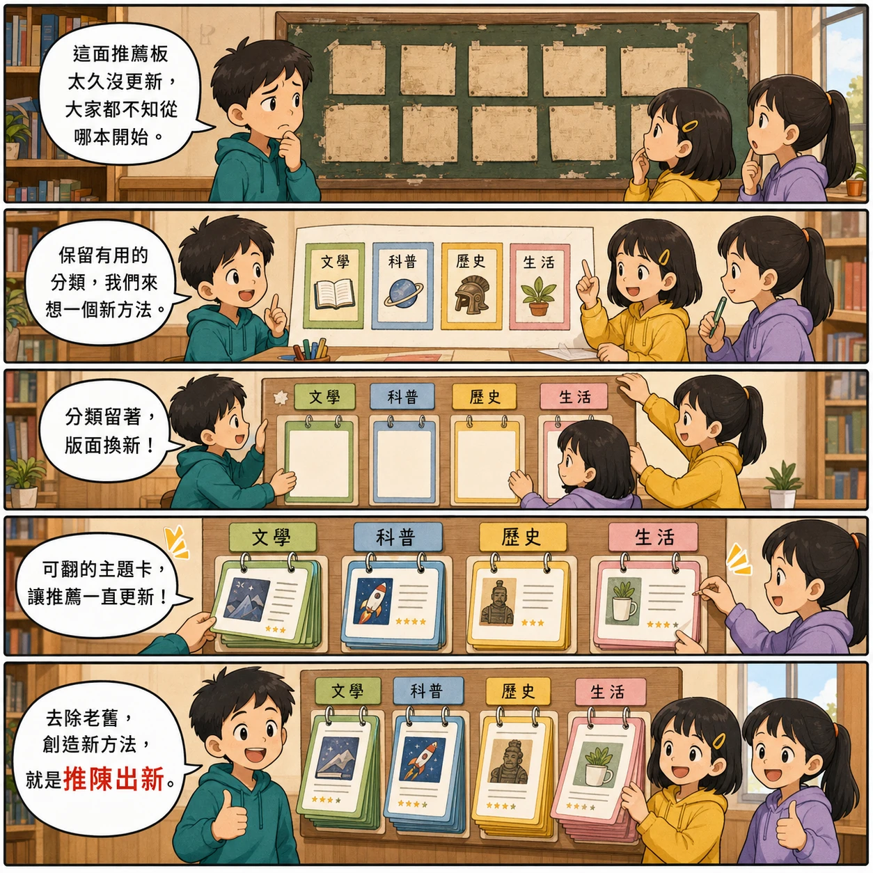 推陳出新的 AI 生成成語漫畫