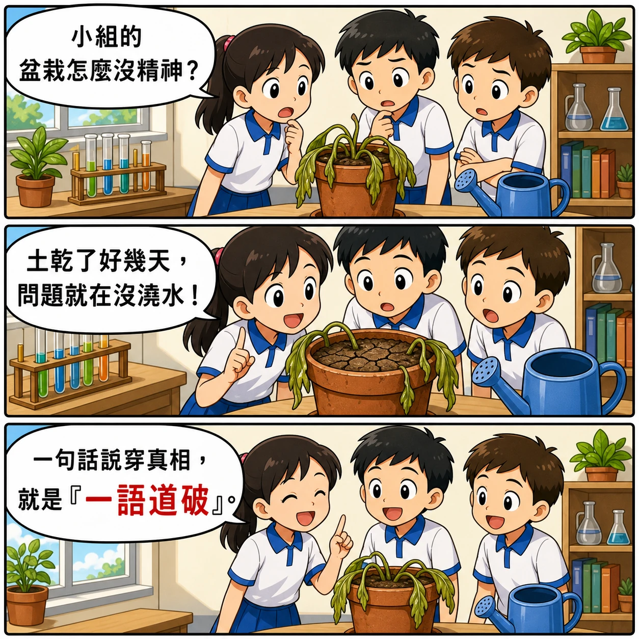 一語道破的 AI 生成成語漫畫
