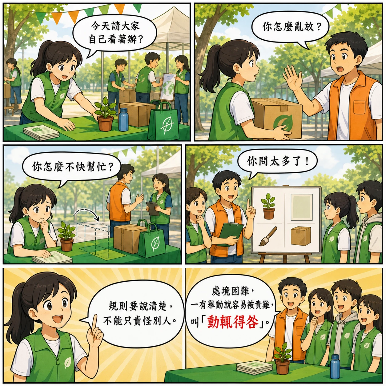 動輒得咎的 AI 生成成語漫畫