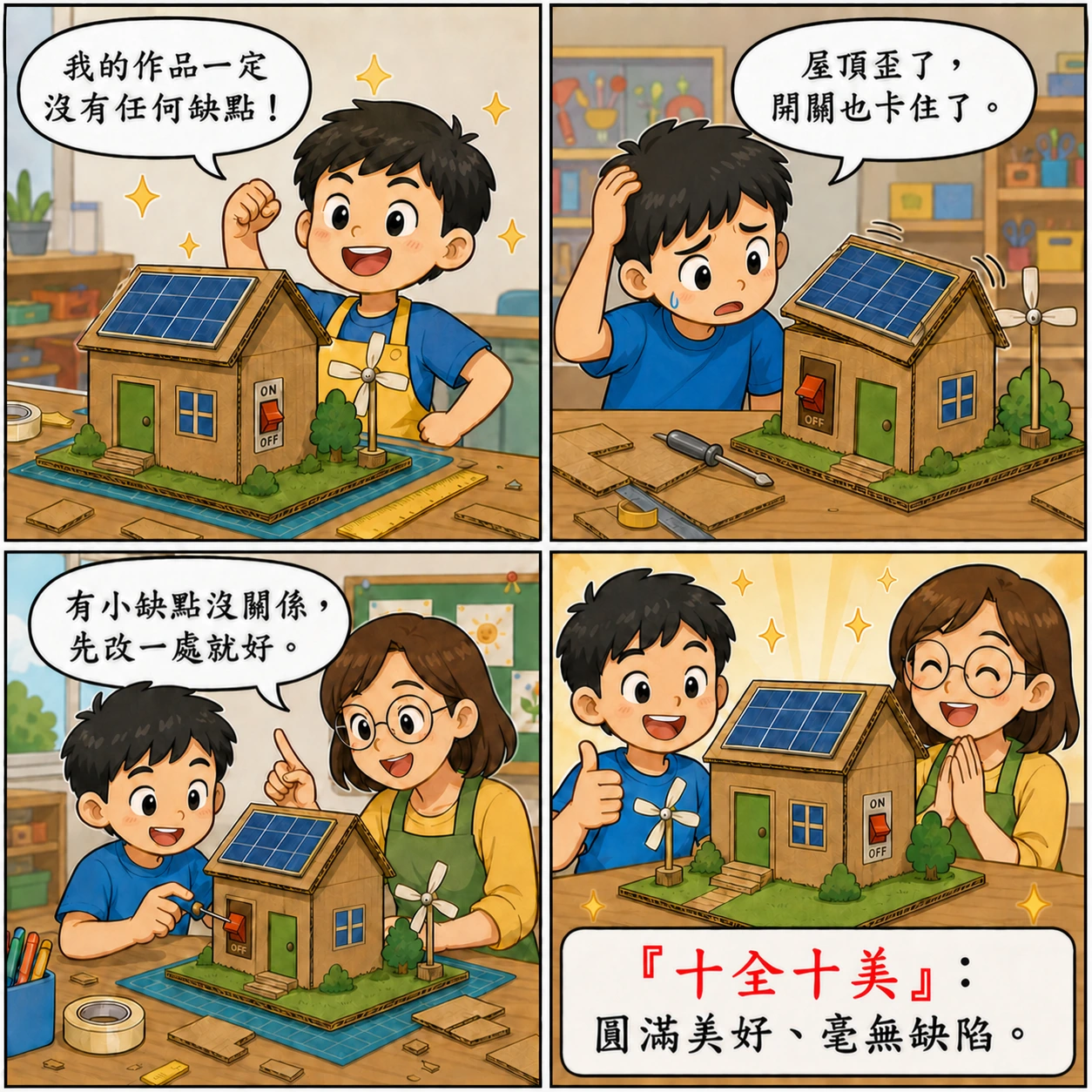 十全十美的 AI 生成成語漫畫