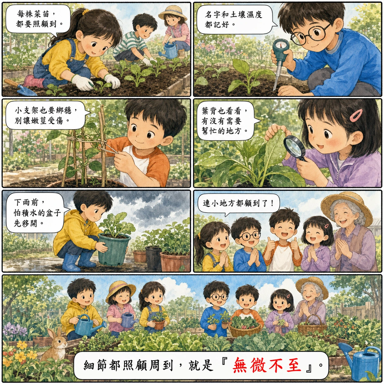 無微不至的 AI 生成成語漫畫