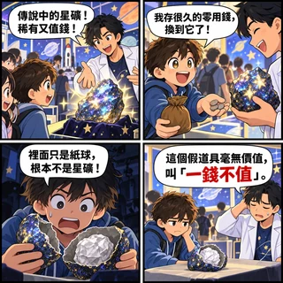 一錢不值成語漫畫縮圖