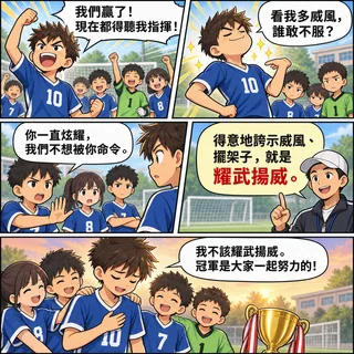 耀武揚威成語漫畫縮圖