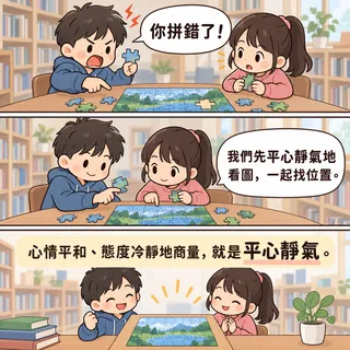 平心靜氣成語漫畫縮圖