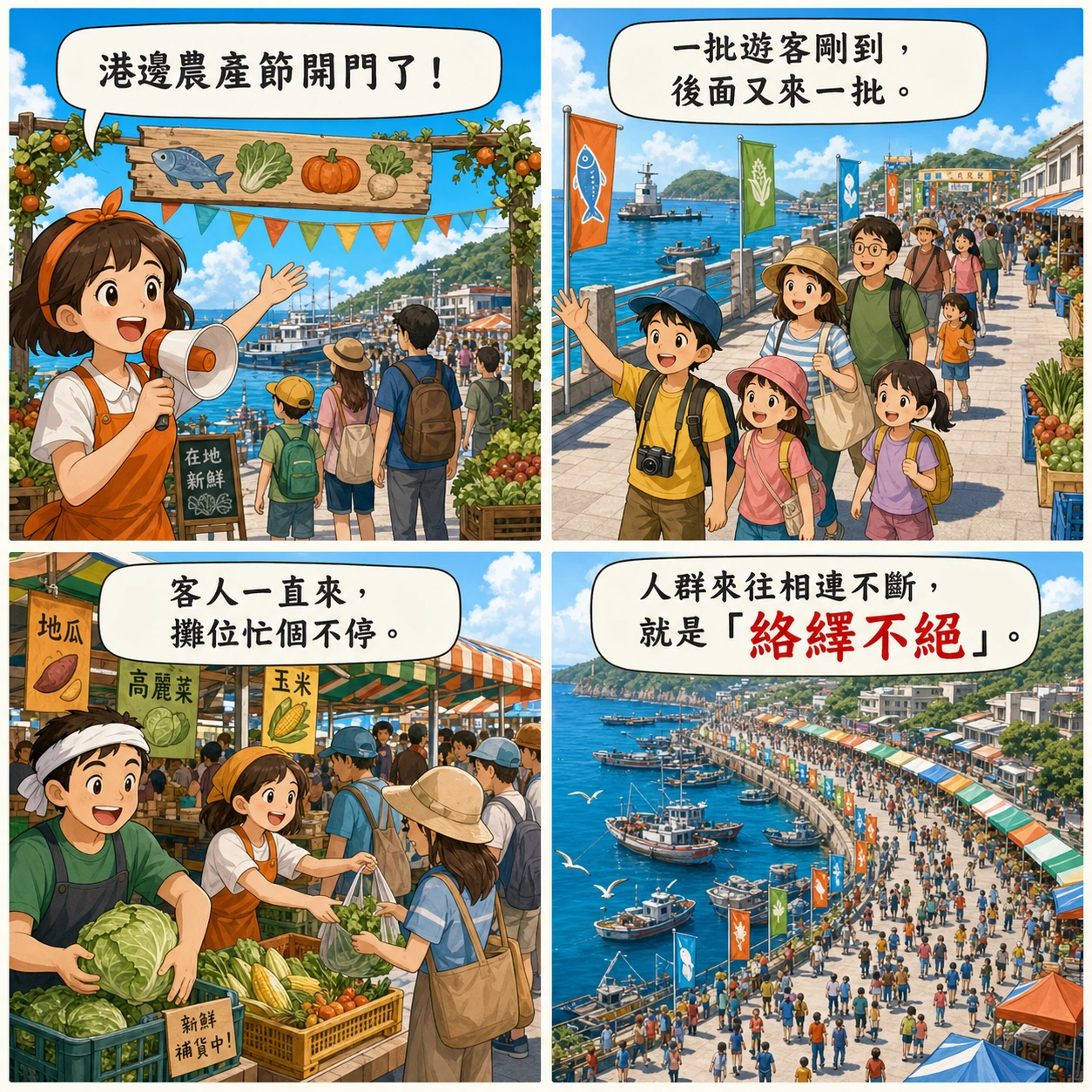 絡繹不絕的 AI 生成成語漫畫
