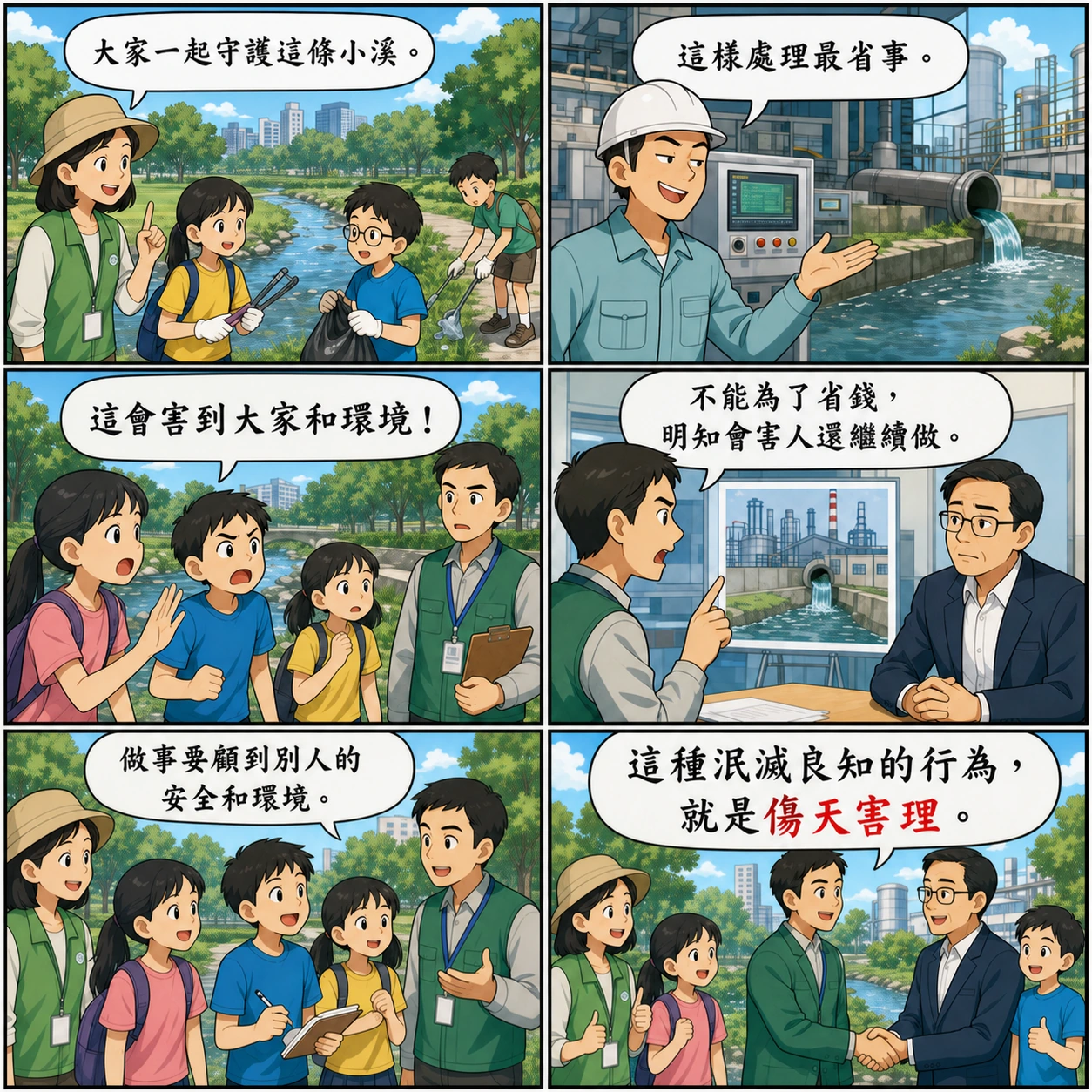傷天害理的 AI 生成成語漫畫