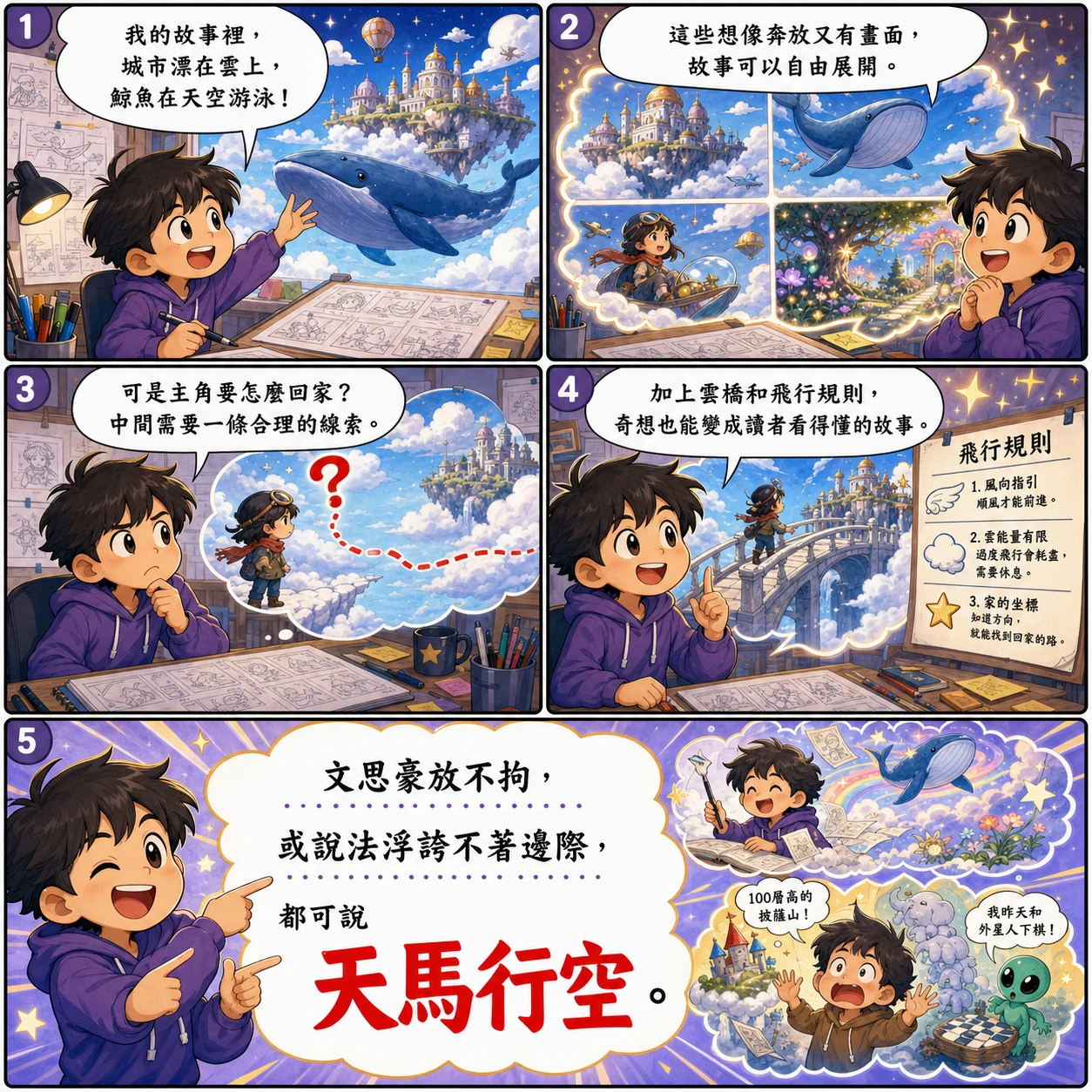 天馬行空的 AI 生成成語漫畫