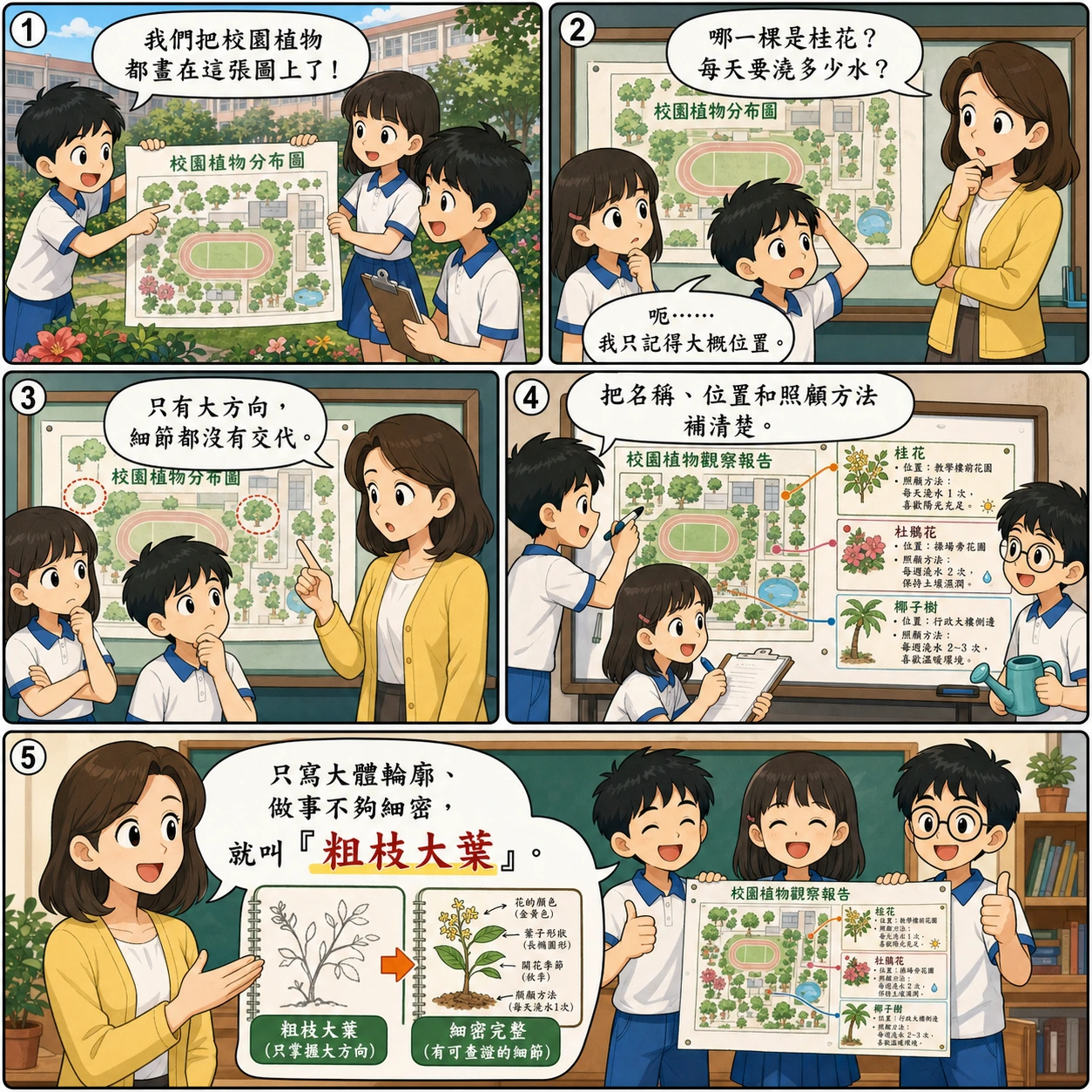 粗枝大葉的 AI 生成成語漫畫