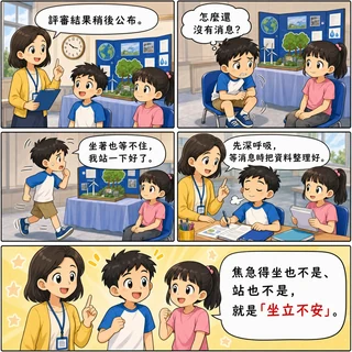 坐立不安成語漫畫縮圖