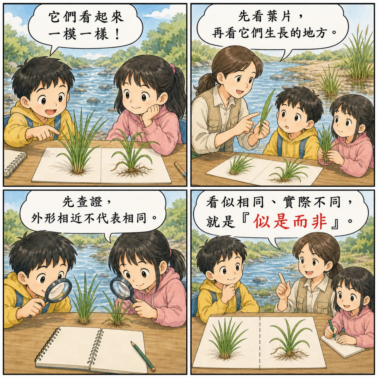似是而非的 AI 生成成語漫畫